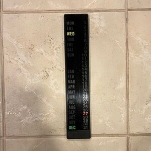 Black Perpetual Calendar